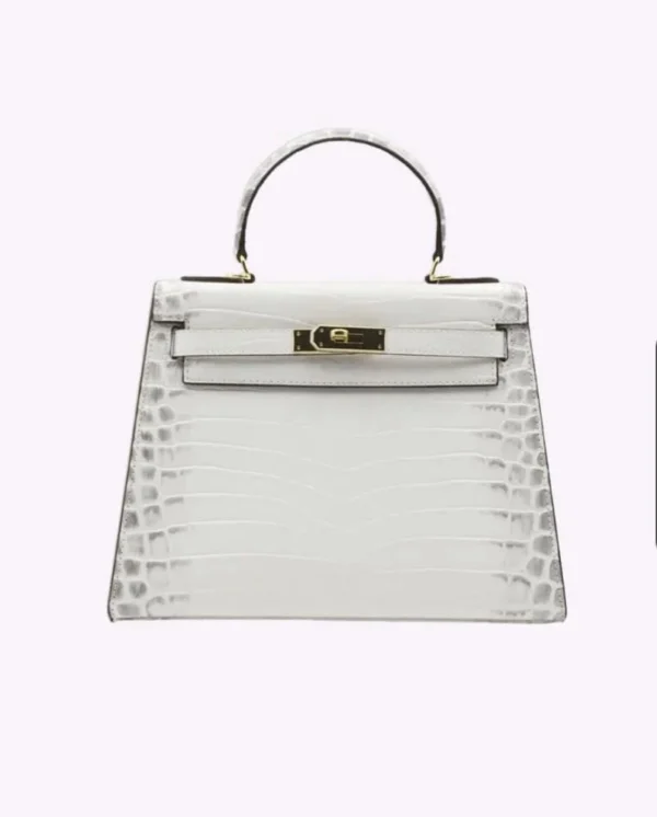 Hermes Kelly 28 Rouge Crocodile