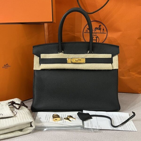 Kelly Hermes Bag 28 Noir - Image 4